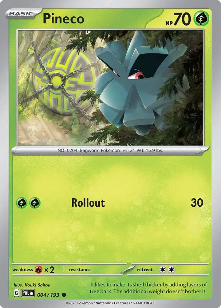 Pineco, Paldea Evolved 004/193