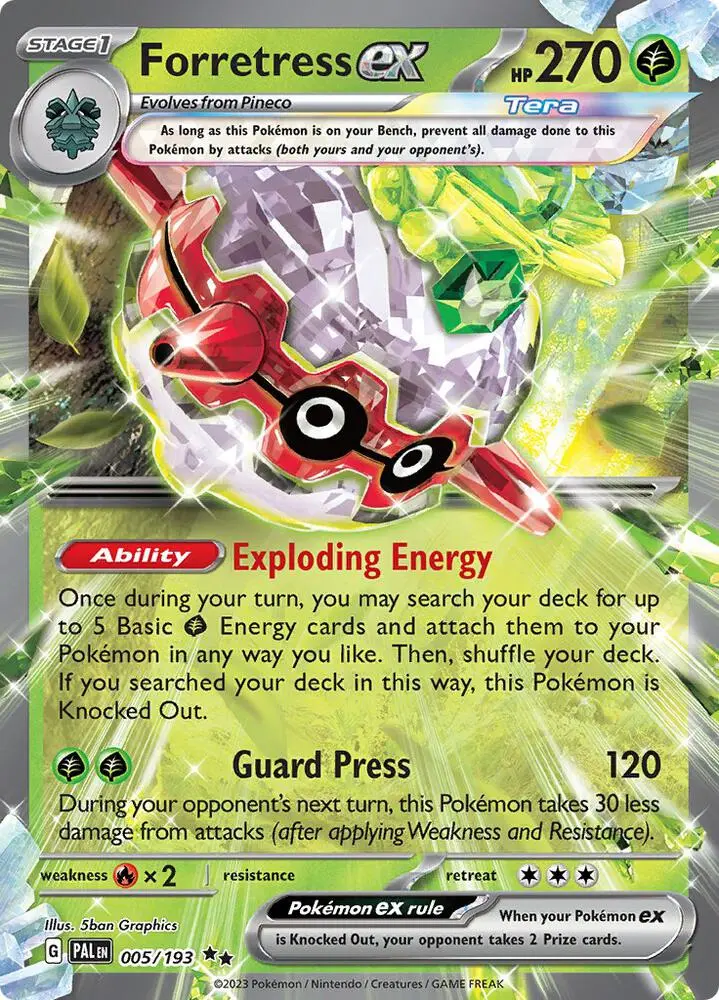 Forretress ex, Paldea Evolved 005/193