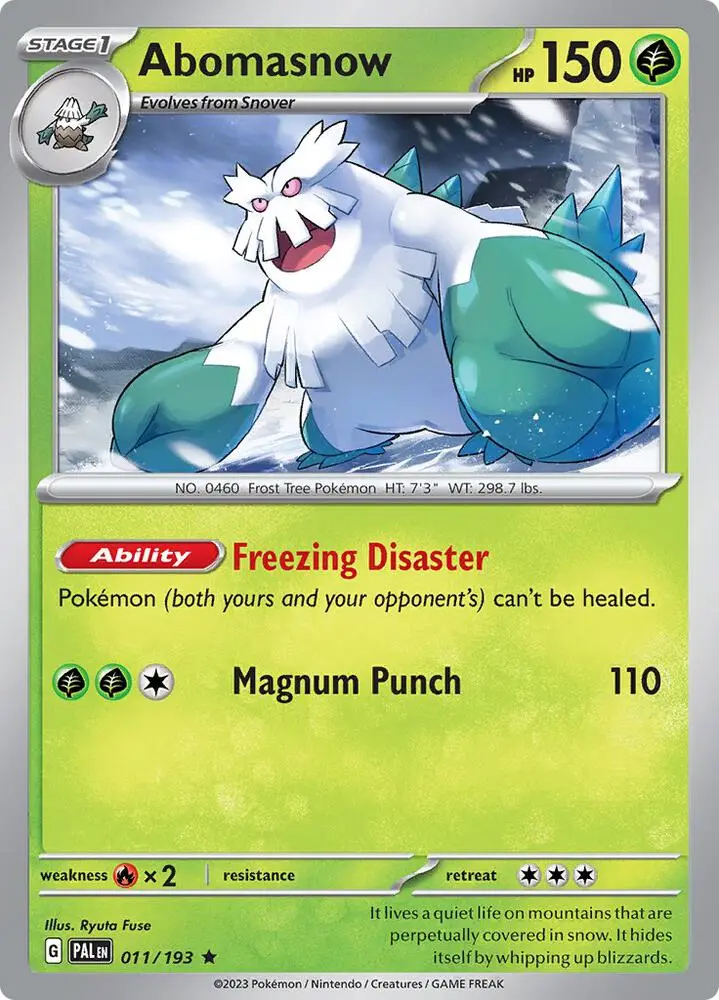 Abomasnow, Paldea Evolved 011/193
