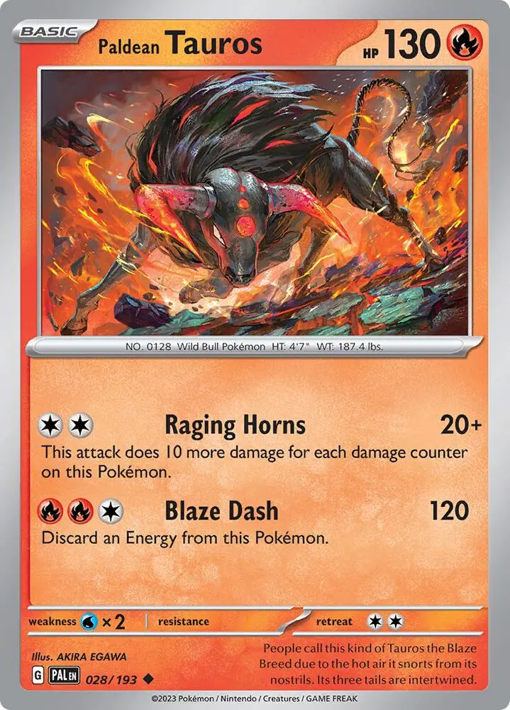 Paldean Tauros, Paldea Evolved 028/193