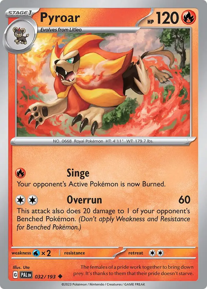 Pyroar, Paldea Evolved 032/193