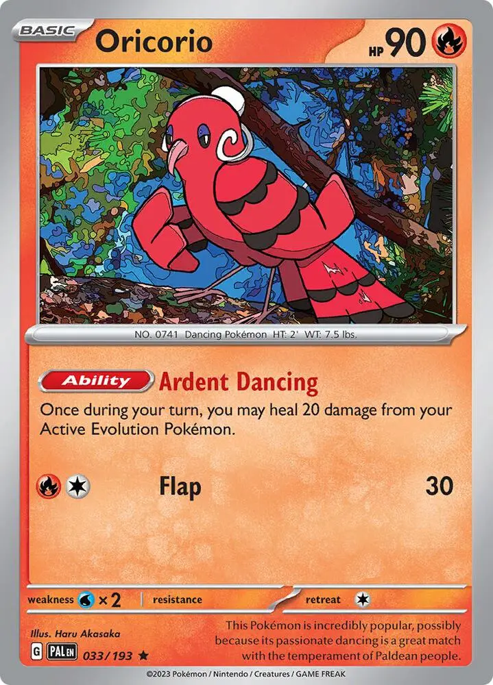 Oricorio, Paldea Evolved 033/193