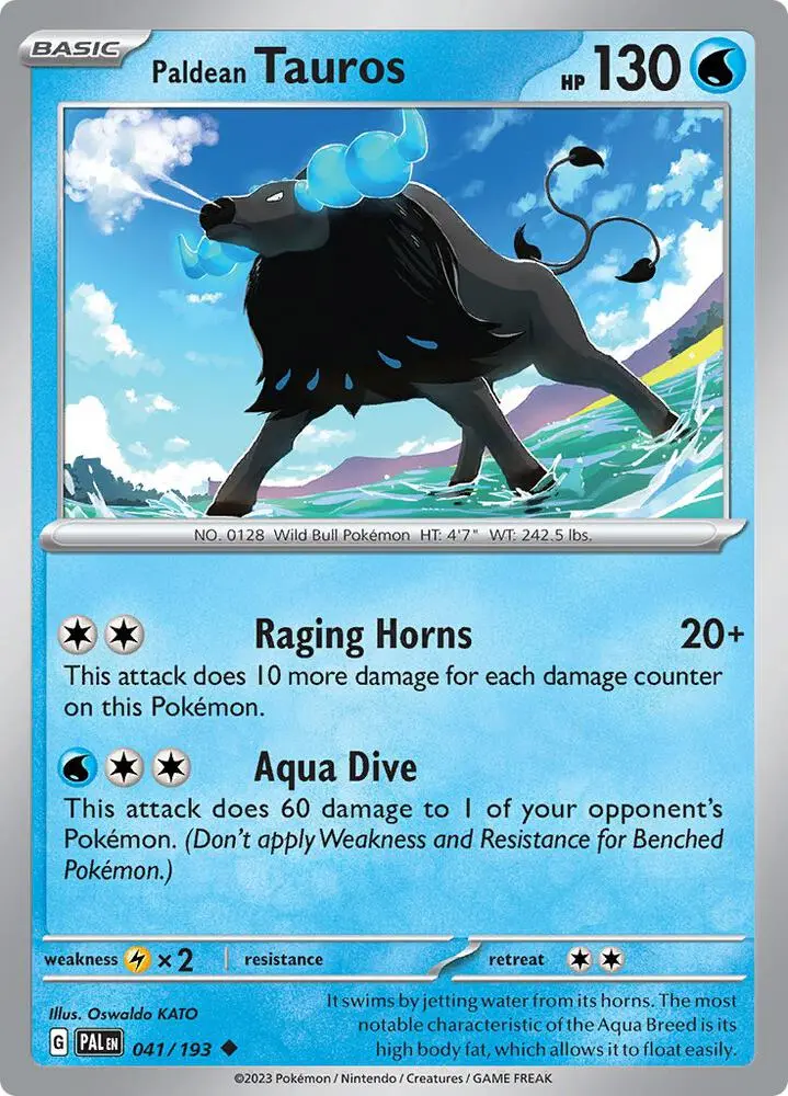 Paldean Tauros, Paldea Evolved 041/193