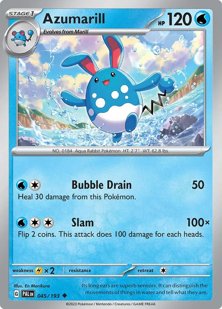 Azumarill, Paldea Evolved 045/193