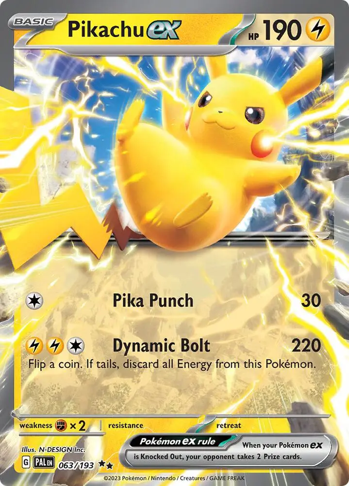 Pikachu ex, Paldea Evolved 063/193