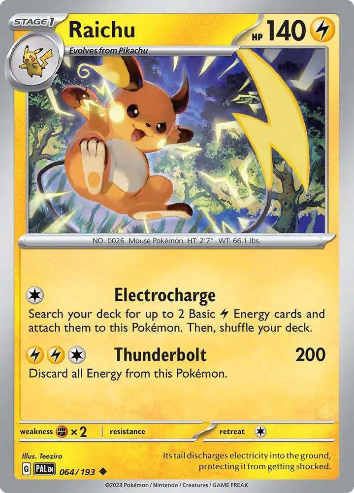 Raichu, Paldea Evolved 064/193