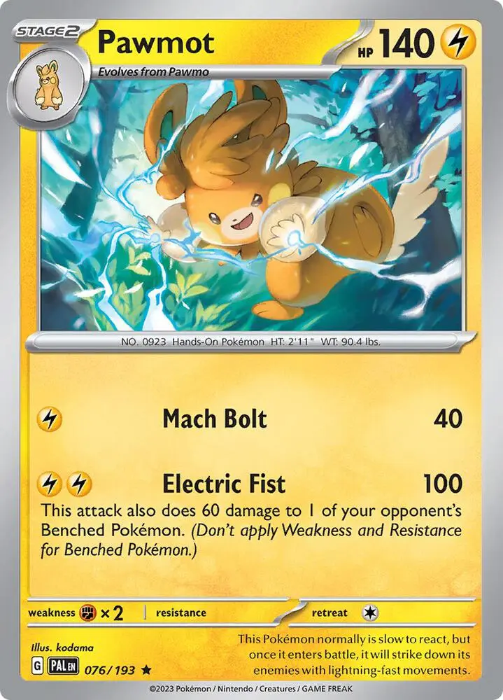 Pawmot, Paldea Evolved 076/193