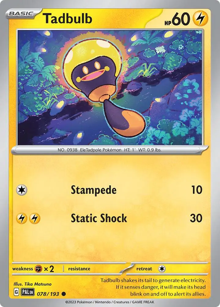 Tadbulb, Paldea Evolved 078/193