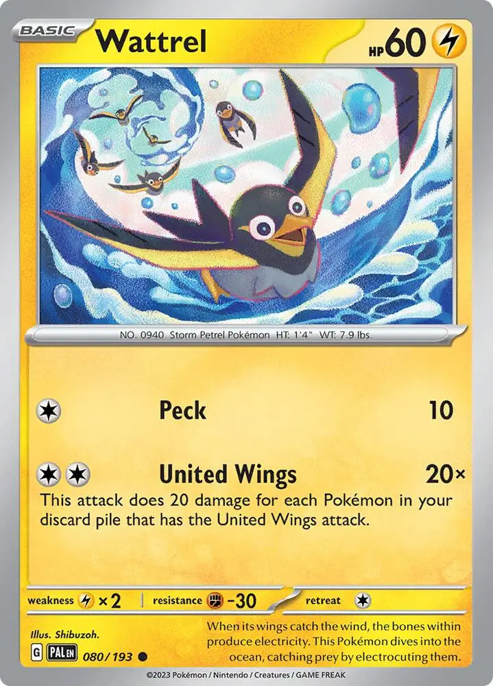 Wattrel, Paldea Evolved 080/193
