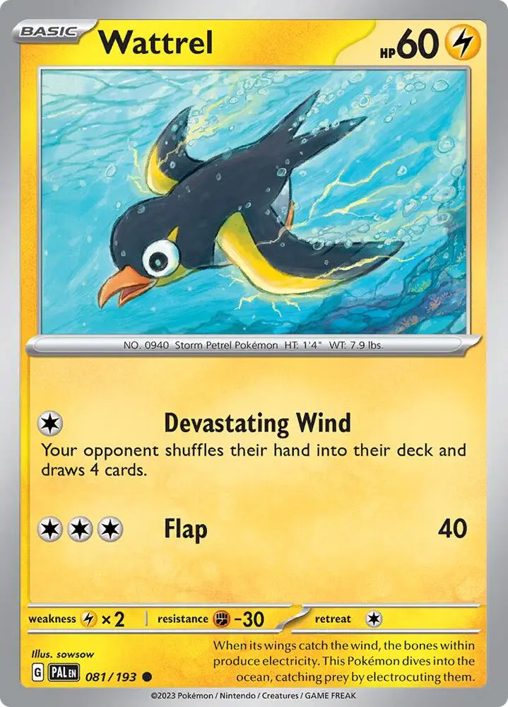 Wattrel, Paldea Evolved 081/193