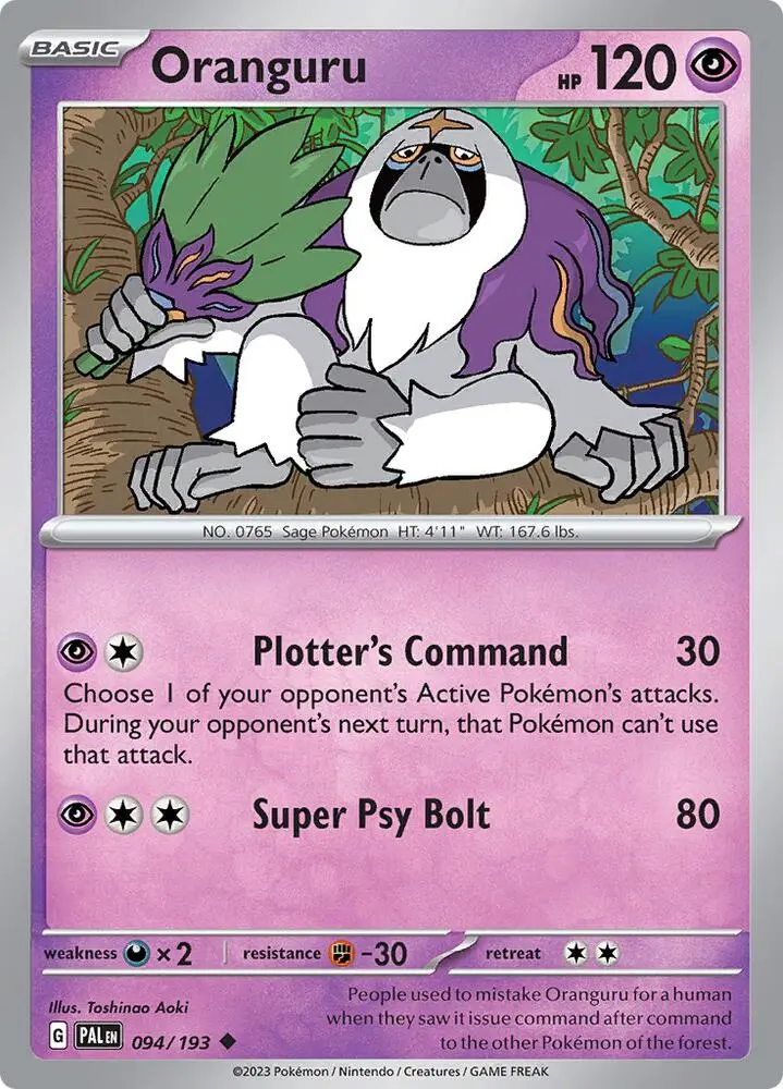 Oranguru, Paldea Evolved 094/193