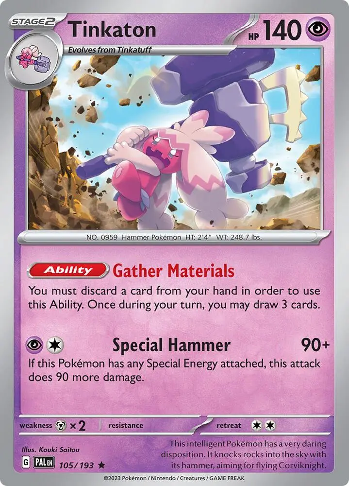 Tinkaton, Paldea Evolved 105/193