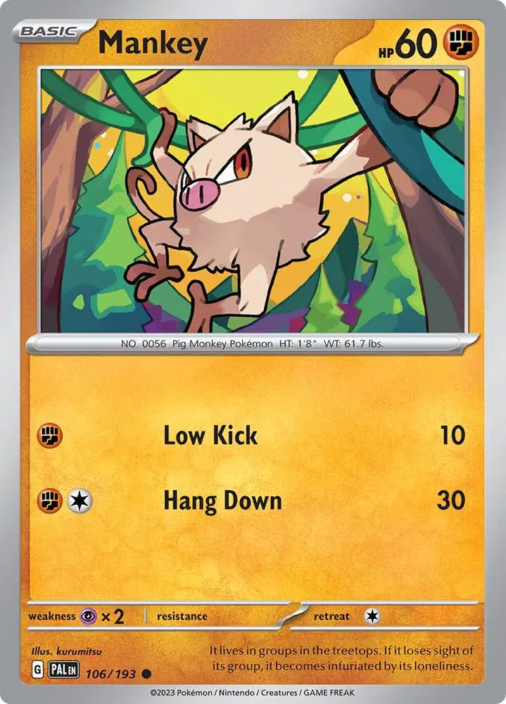 Mankey, Paldea Evolved 106/193