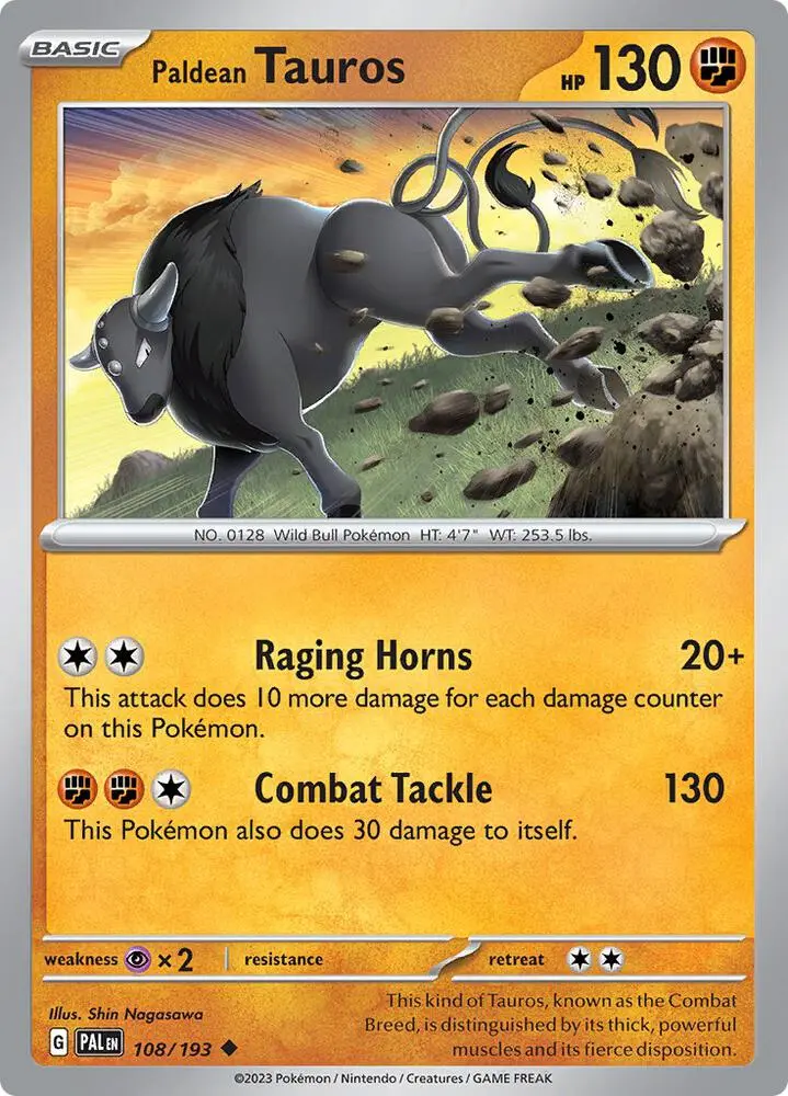 Paldean Tauros, Paldea Evolved 108/193