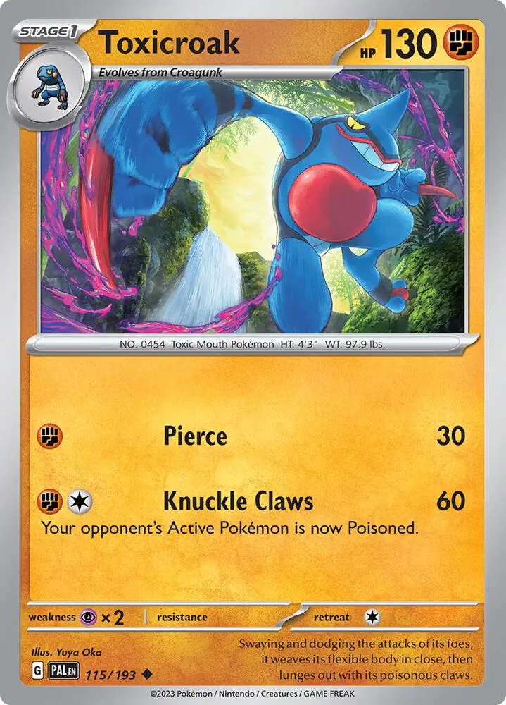 Toxicroak, Paldea Evolved 115/193