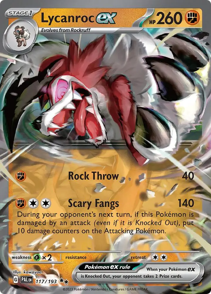 Lycanroc ex, Paldea Evolved 117/193