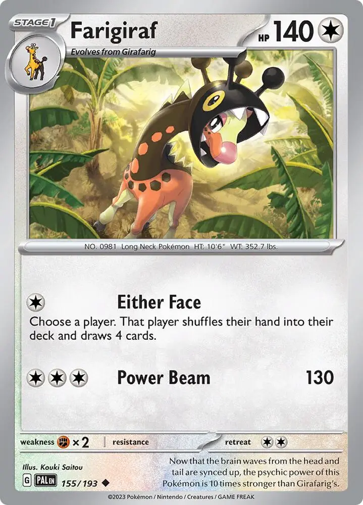 Farigiraf, Paldea Evolved 155/193