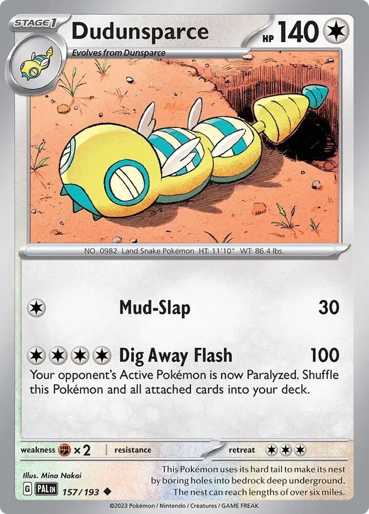 Dudunsparce, Paldea Evolved 157/193