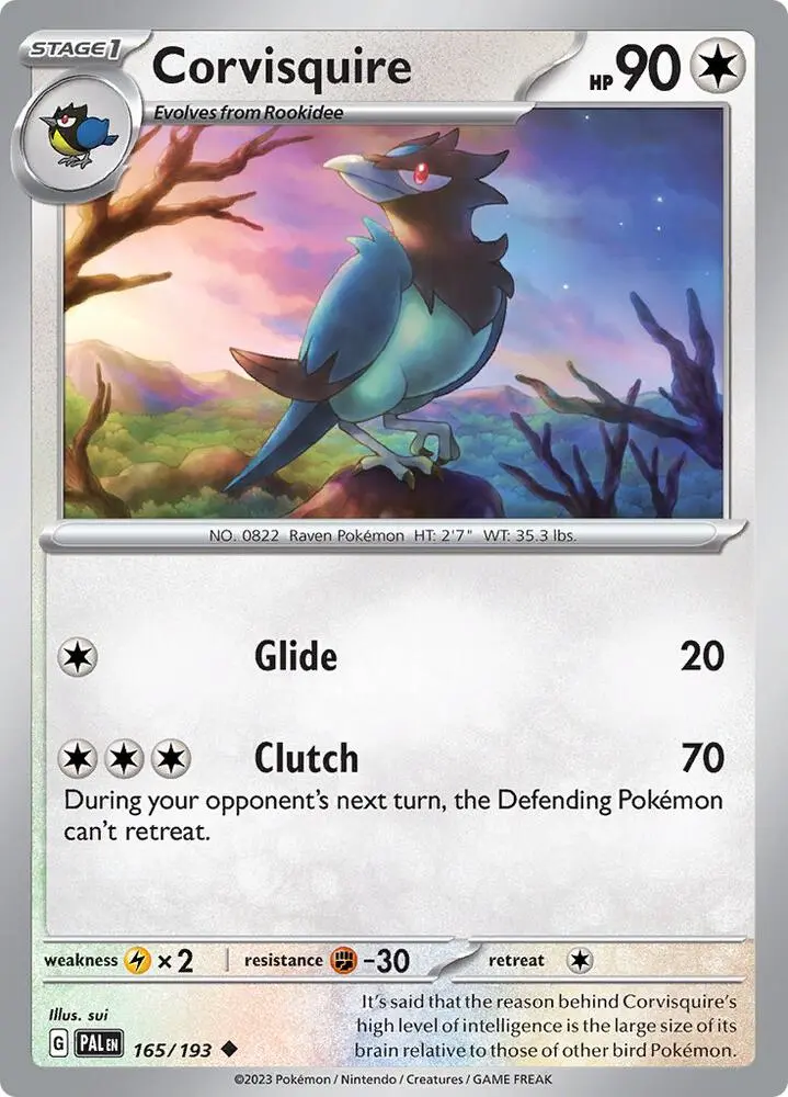 Corvisquire, Paldea Evolved 165/193