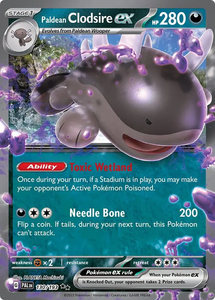 Paldean Clodsire ex, Paldea Evolved 130/193