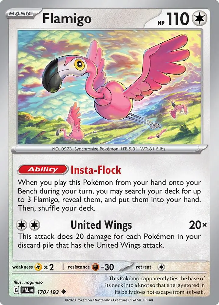 Flamigo, Paldea Evolved 170/193