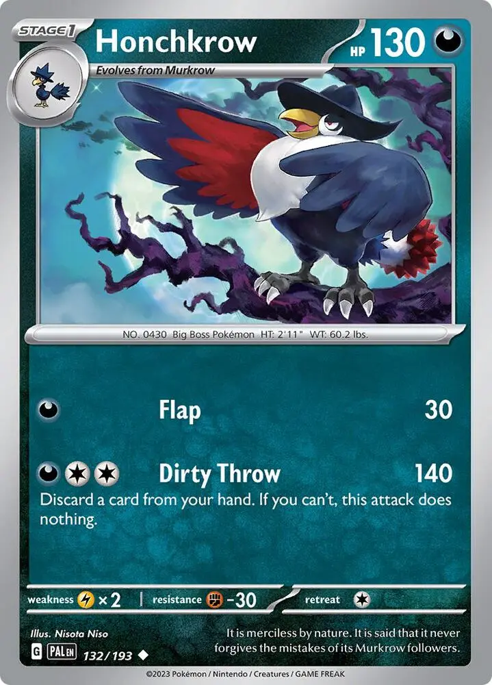 Honchkrow, Paldea Evolved 132/193