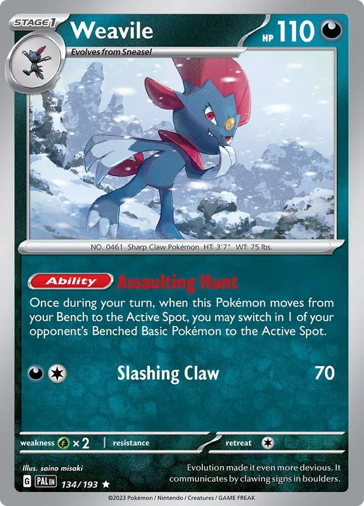 Weavile, Paldea Evolved 134/193