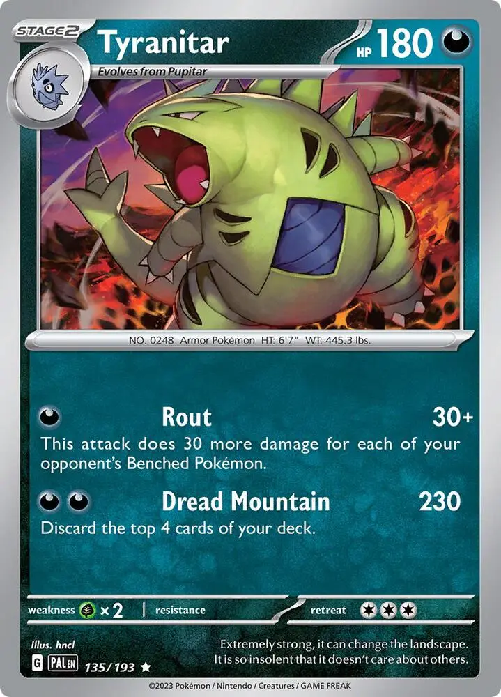 Tyranitar, Paldea Evolved 135/193