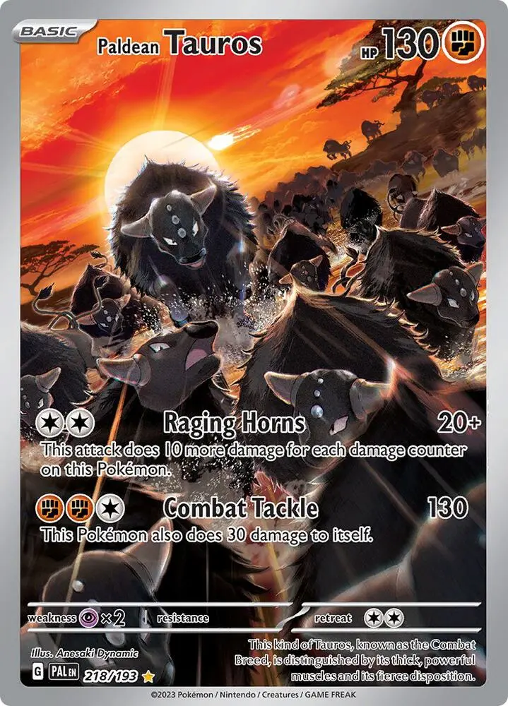 Paldean Tauros, Paldea Evolved 218/193