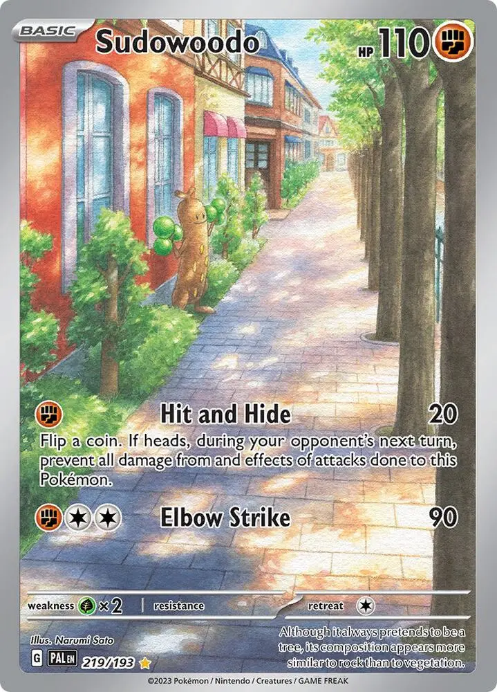 Sudowoodo, Paldea Evolved 219/193