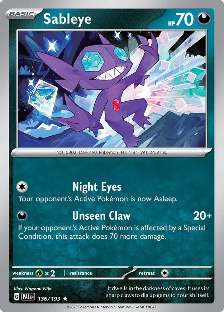 Sableye, Paldea Evolved 136/193