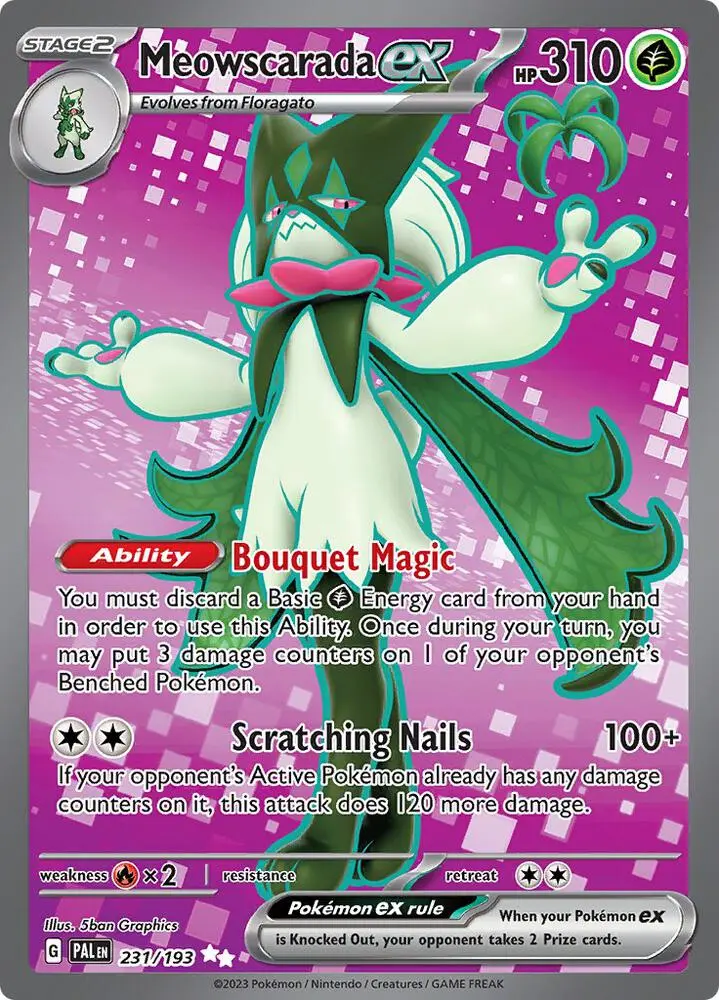 Meowscarada ex, Paldea Evolved 231/193