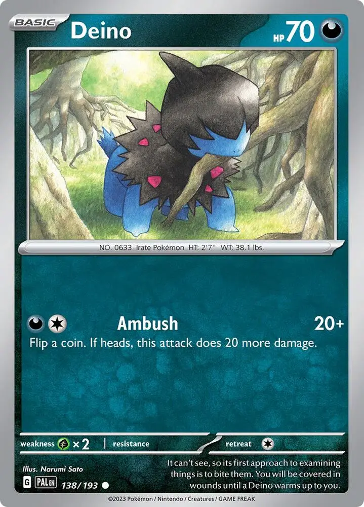 Deino, Paldea Evolved 138/193