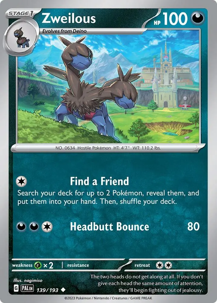 Zweilous, Paldea Evolved 139/193