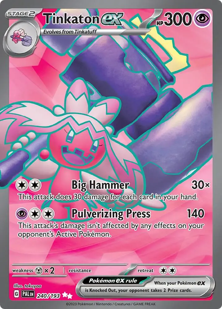 Tinkaton ex, Paldea Evolved 240/193