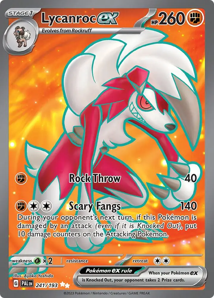 Lycanroc ex, Paldea Evolved 241/193