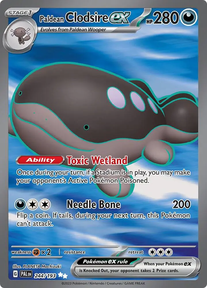 Paldean Clodsire ex, Paldea Evolved 244/193