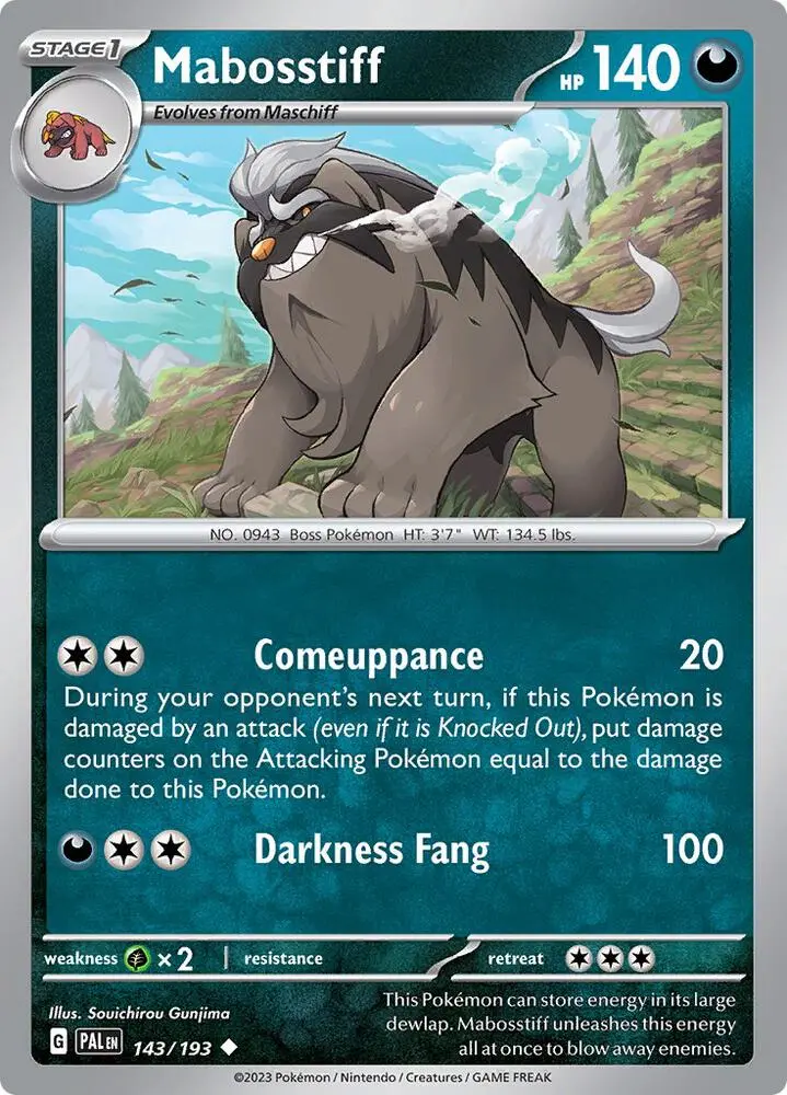 Mabosstiff, Paldea Evolved 143/193