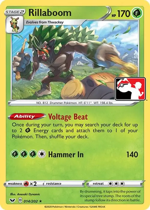Rillaboom, Prize Pack Series Cards 014/072