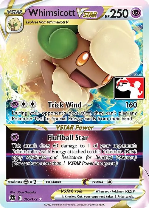 Whimsicott VSTAR, Prize Pack Series Cards 065/172