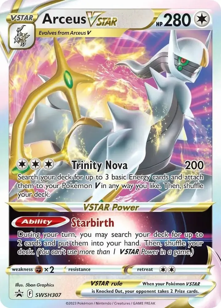Arceus VSTAR, SWSH Black Star Promos SWSH307/307