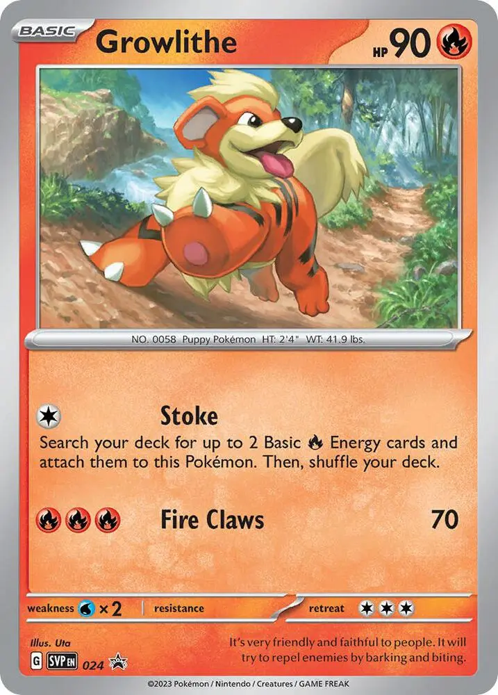 Growlithe, SVP Black Star Promos 024/225