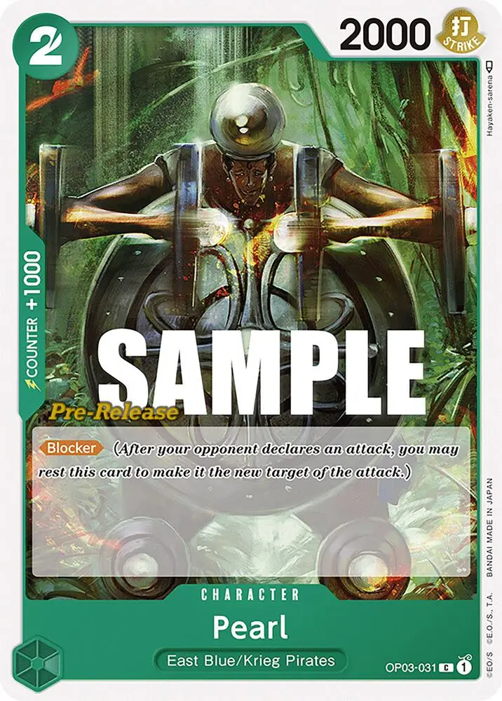 Pearl, Pillars of Strength Pre-Release Cards OP03-031