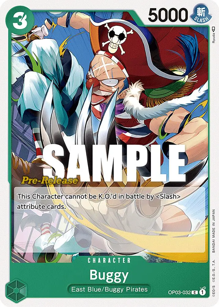 Buggy, Pillars of Strength Pre-Release Cards OP03-032