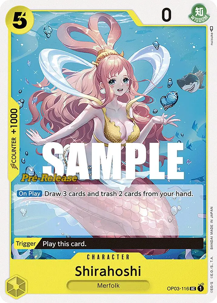 Shirahoshi, Pillars of Strength Pre-Release Cards OP03-116