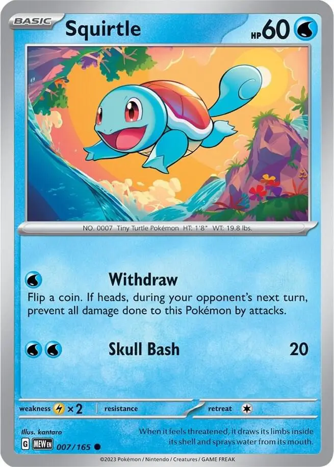 Squirtle, Pokémon 151 007/165