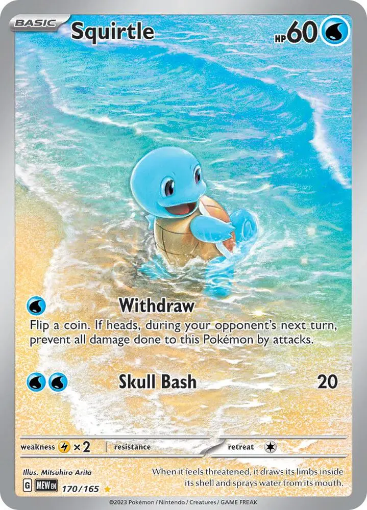 Squirtle, Pokémon 151 170/165