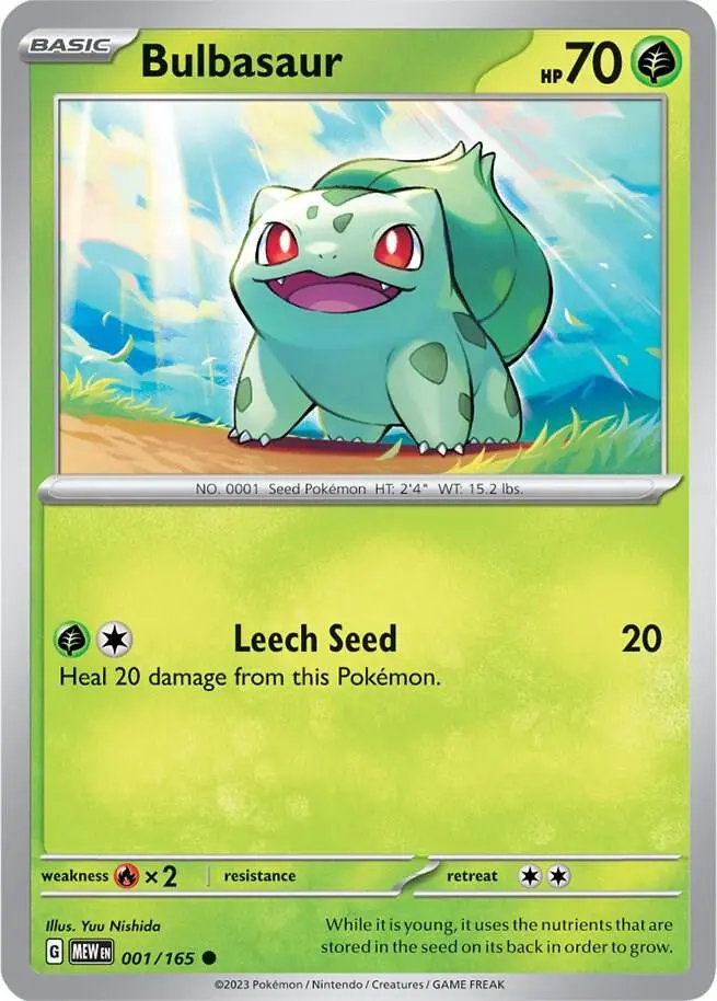Bulbasaur, Pokémon 151 001/165