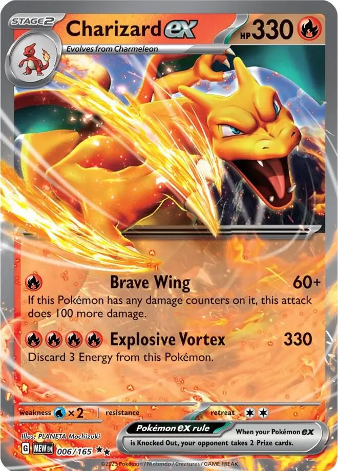 Charizard ex, Pokémon 151 006/165