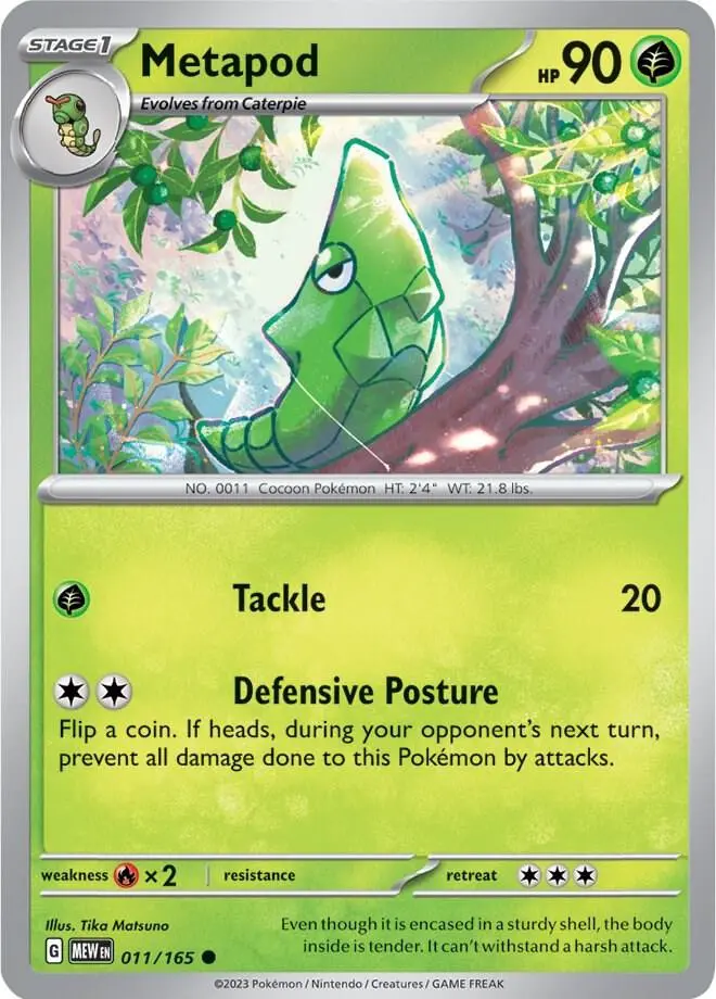 Metapod, Pokémon 151 011/165